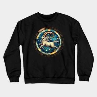 ZODIAC Capricorn - Astrological CAPRICORN - CAPRICORN - ZODIAC sign - Van Gogh style - 10 Crewneck Sweatshirt